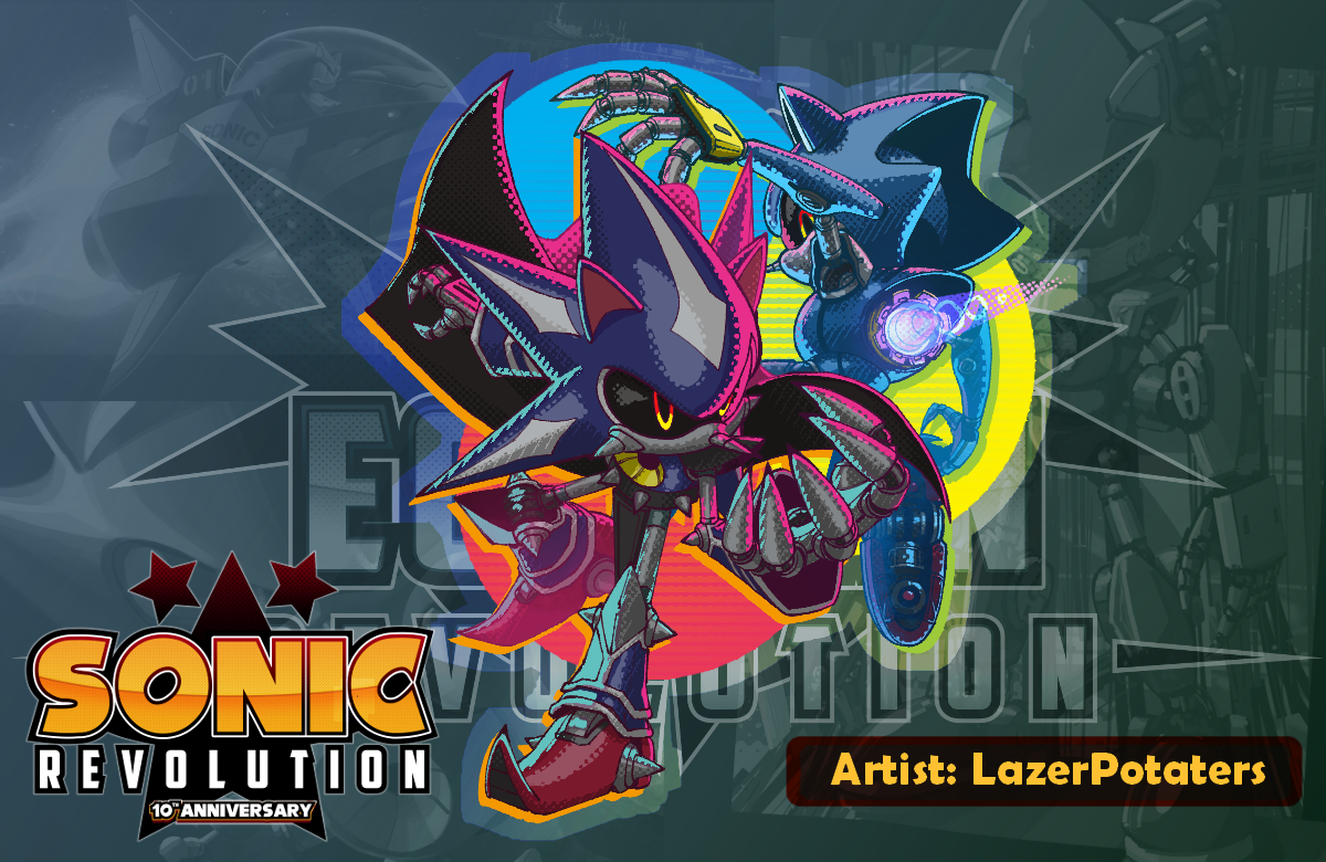 Metal Sonic NEO [Acrylic Charm, Acrylic Pin, Vinyl Sticker] REVO2024